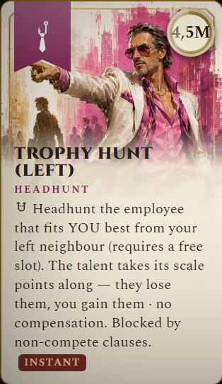 A headhunt card